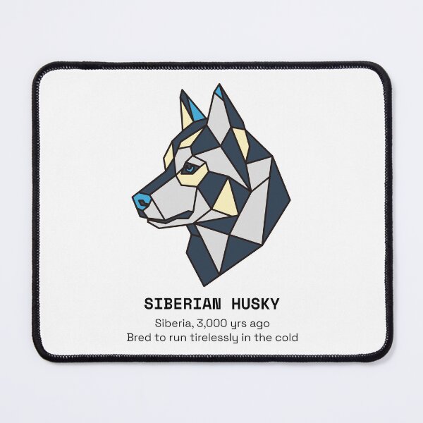 Item preview, Geometric Siberian Husky Dog designed and sold by AnimalsKnowAll.