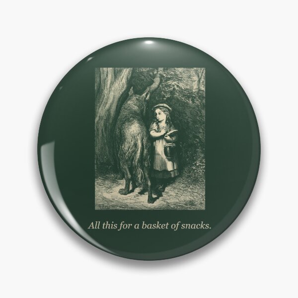 Item preview, All This For a Basket of Snacks — Vintage Red Riding Hood Tee designed and sold by Core-E.