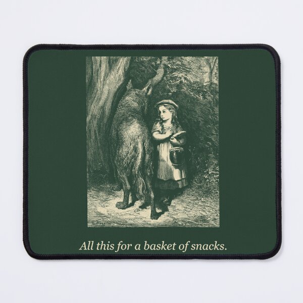 Item preview, All This For a Basket of Snacks — Vintage Red Riding Hood Tee designed and sold by Core-E.