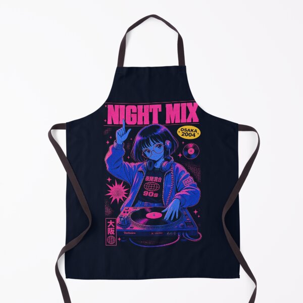 Item preview, Night Mix Osaka Anime DJ Print designed and sold by NullSpacePrints.