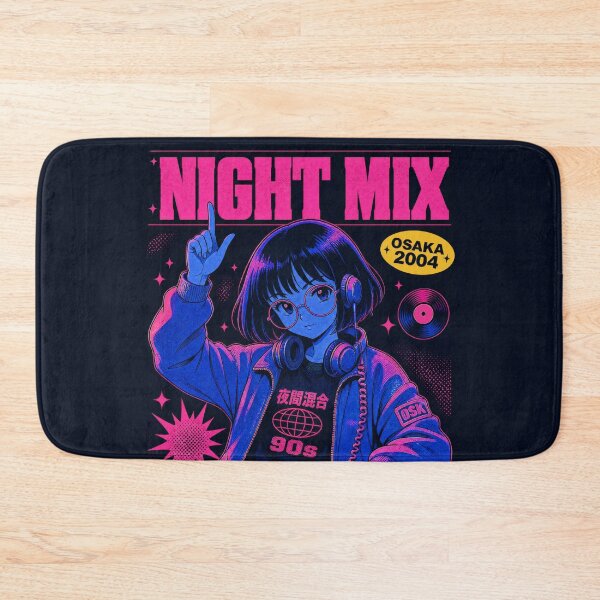 Item preview, Night Mix Osaka Anime DJ Print designed and sold by NullSpacePrints.