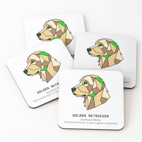 Item preview, Geometric Golden Retriever Dog designed and sold by AnimalsKnowAll.