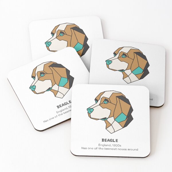 Item preview, Geometric Beagle Dog designed and sold by AnimalsKnowAll.