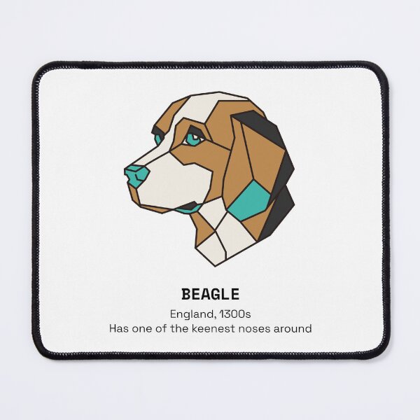 Item preview, Geometric Beagle Dog designed and sold by AnimalsKnowAll.