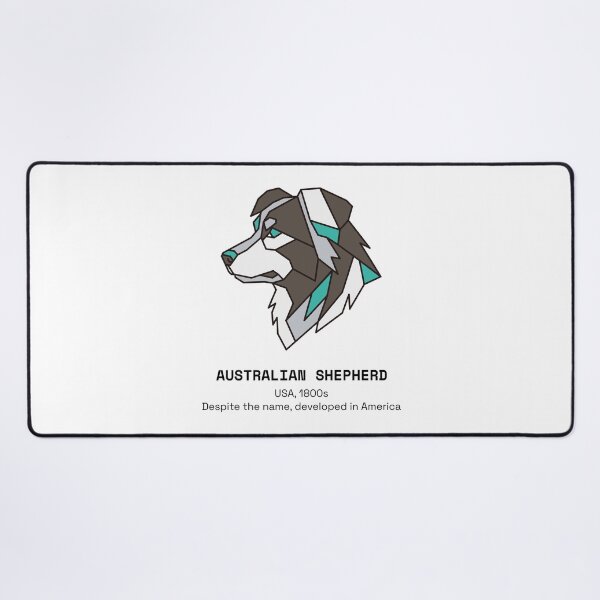Item preview, Geometric Australian Shepherd Dog designed and sold by AnimalsKnowAll.