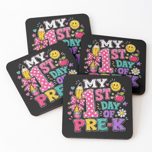 Item preview, My 1st Day of Pre-K Colorful School designed and sold by Moizento.