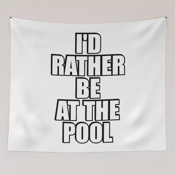 Item preview, Id rather be at the pool - Funny swimmer Gift Idea designed and sold by Inspirationmotivation.