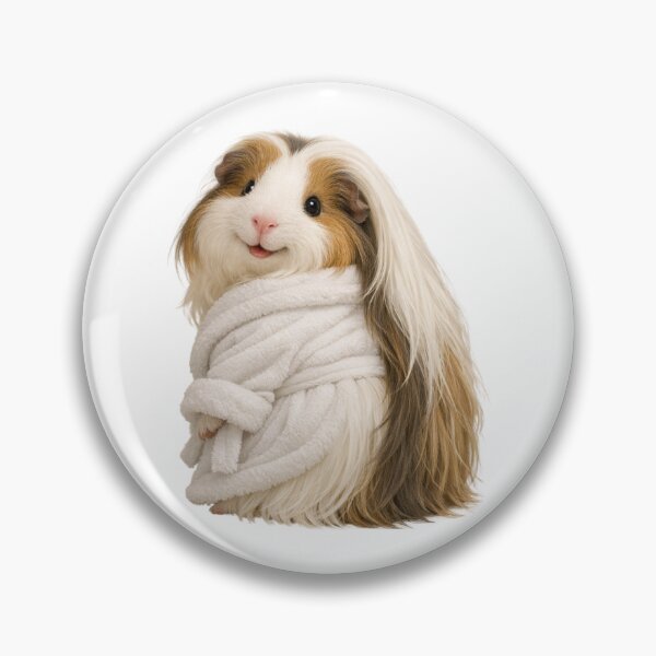 Item preview, Cozy Peruvian Guinea Pig in a Bathrobe designed and sold by Sillytoe.