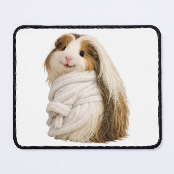 Item preview, Cozy Peruvian Guinea Pig in a Bathrobe designed and sold by Sillytoe.