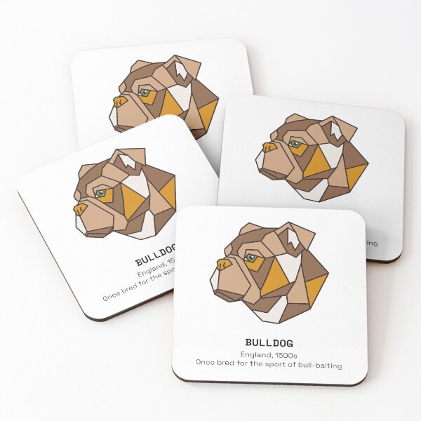 Item preview, Geometric Bulldog designed and sold by AnimalsKnowAll.