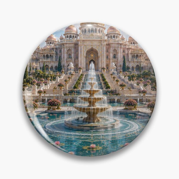 Item preview, Grand Fountain Palace Garden designed and sold by AnjaSarahArt.