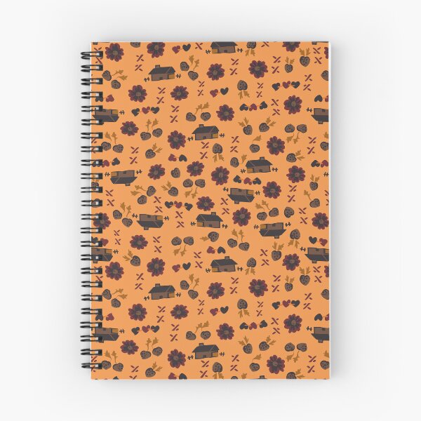 Item preview, 30's Farmhouse Ditsy Floral in Orange + Brown designed and sold by YesterdayColl.