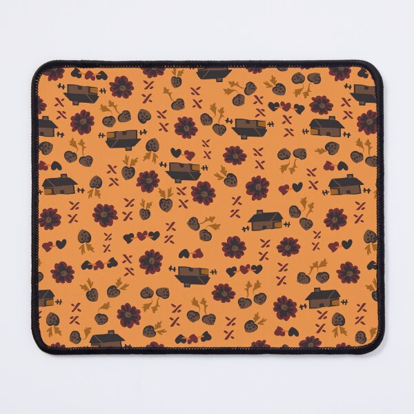 Item preview, 30's Farmhouse Ditsy Floral in Orange + Brown designed and sold by YesterdayColl.