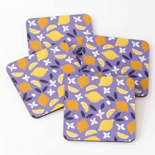 Item preview, Oranges And Lemons Trendy Fruit Pattern On Purple designed and sold by DEC02.