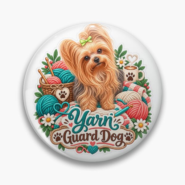 Item preview, Yarn Guard Dog Yorkie Crochet Design designed and sold by SASS-Crochet.