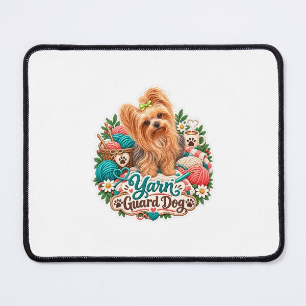 Item preview, Yarn Guard Dog Yorkie Crochet Design designed and sold by SASS-Crochet.