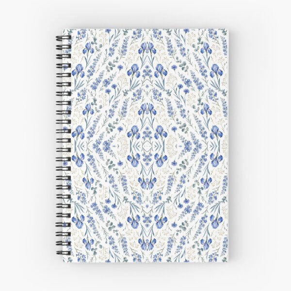 Item preview, Blue Floral Pattern – Watercolor Iris Lavender Cornflower Botanical designed and sold by SVox.