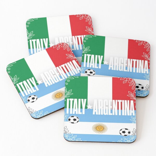 Item preview,  Italy vs Argentina Minimalist Football Match Poster designed and sold by Nexus Space.