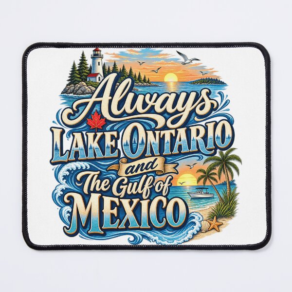 Item preview, Always Lake Ontario and the Gulf of Mexico Funny Snowbird Travel Great Lakes Gulf Coast designed and sold by 76Valeria.