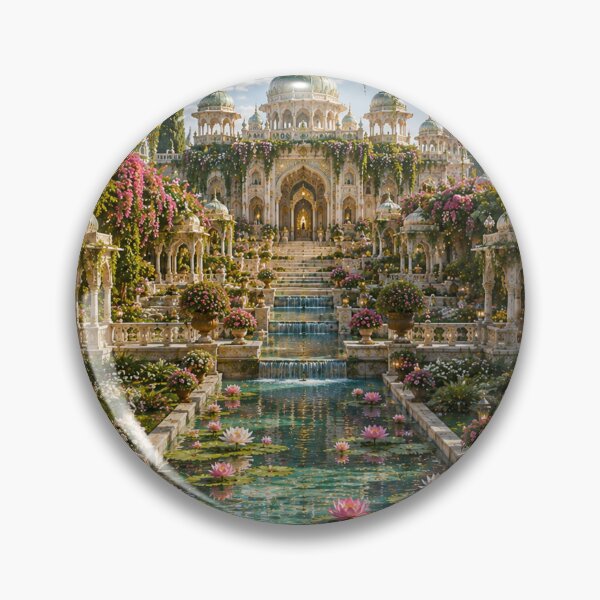 Artikelvorschau, Secret Palace Garden with Lotus Pond entworfen und verkauft von AnjaSarahArt.
