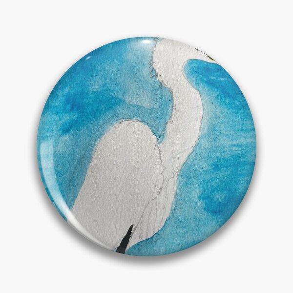 Item preview, Astute heron designed and sold by BirdandaBrush.