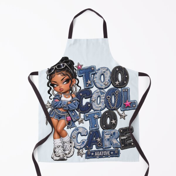 Item preview, Too Cool To Care Denim Y2K Doll Aesthetic Typography designed and sold by CurrentPhase.
