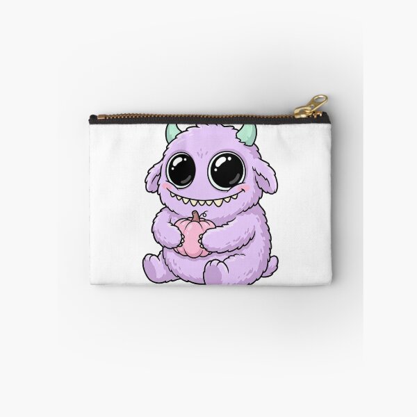 Item preview, Pastel Spooky Plush Monster With Pink Pumpkin designed and sold by The Mellonaire.