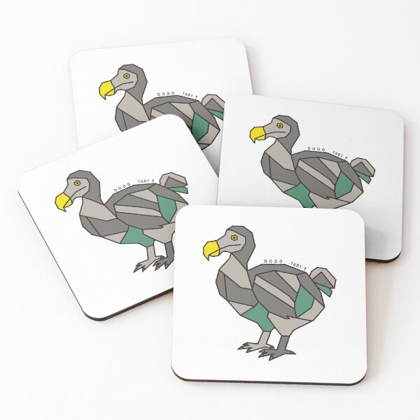 Item preview, Geometric Dodo Bird - Sea Green Accent designed and sold by AnimalsKnowAll.