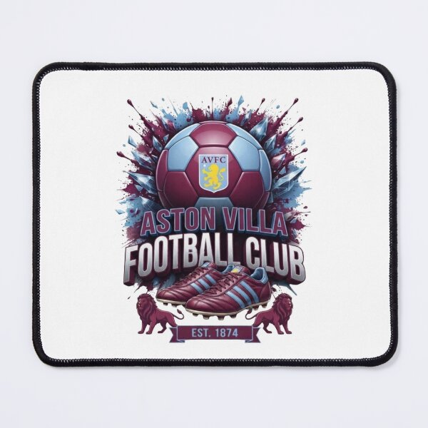Item preview, Aston Villa Splash Graphic Football Crest 1874 designed and sold by annaarthk.