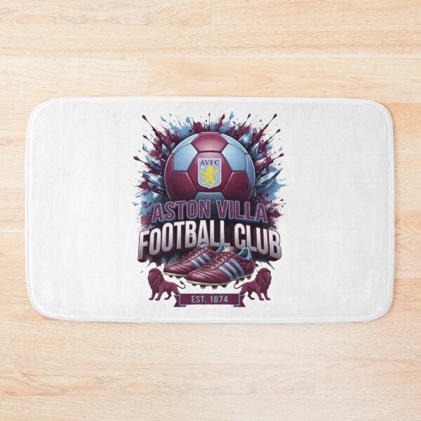 Item preview, Aston Villa Splash Graphic Football Crest 1874 designed and sold by annaarthk.