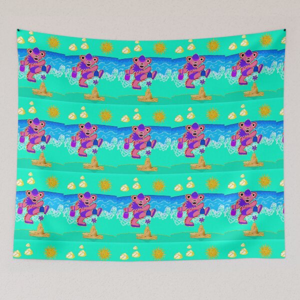Item preview, Psychedelic dancing bear on the beach designed and sold by Maruly.