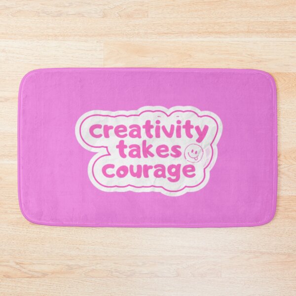 Item preview, Creativity Takes Courage Pink Sticker designed and sold by couragecriativa.
