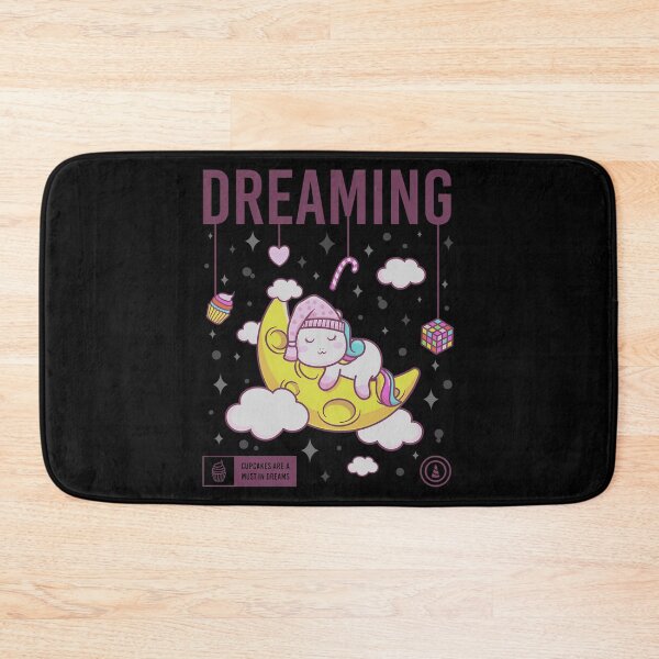 Item preview, Unicorn Dreaming On The Moon Kawaii Art designed and sold by ZapistaOU.