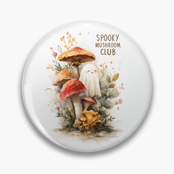 Item preview, Spooky Mushroom Club Ghost designed and sold by Helenaphotoart.