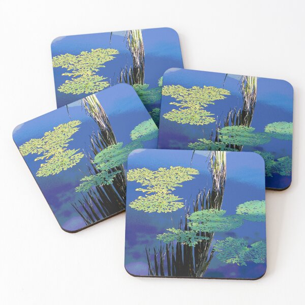 Item preview, Palm Leaves And Frond Floating In Teal Waters  designed and sold by DEC02.