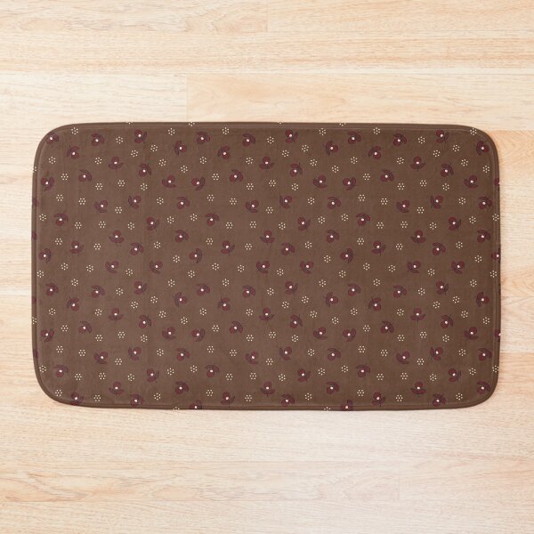 Item preview, Vintage Ditsy Round Floral in Brown designed and sold by YesterdayColl.