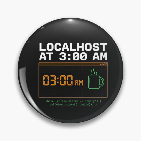 Item preview, Localhost at 3 AM Funny Programmer Coffee designed and sold by Joseph Arc.