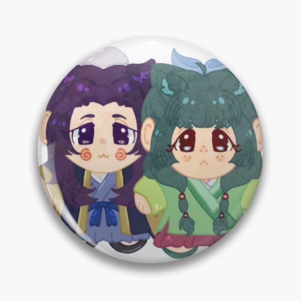Item preview, Chibi Kitty Jinshi and Maomao The Apothecary Diaries designed and sold by fawnsandstars.