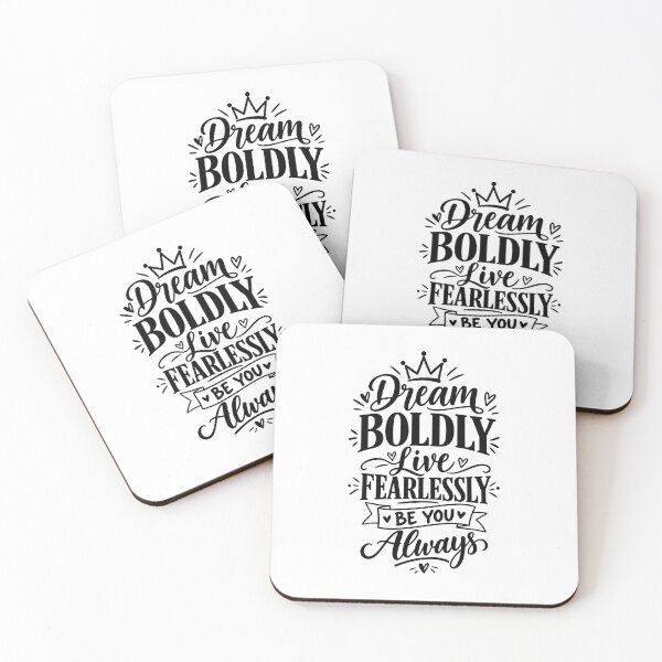 Item preview, Dream Boldly Live Fearlessly Be You – Inspirational Women Empowerment Quote designed and sold by StickyDelights.