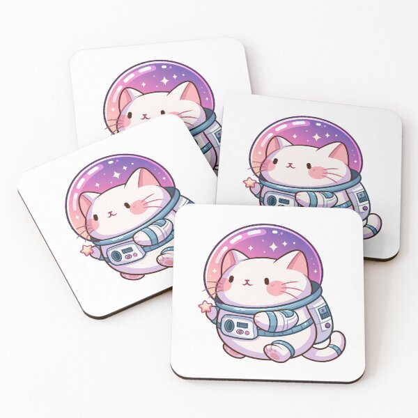 Item preview, Kawaii astronaut cat in space designed and sold by Artdavesalzburg.