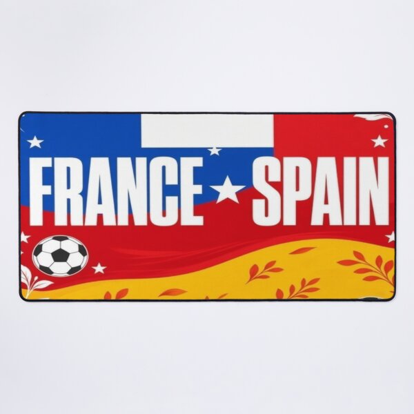Item preview, France vs Spain Minimalist Football Match Poster designed and sold by Nexus Space.