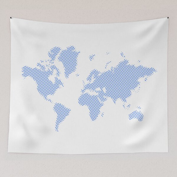 Item preview, Dotted world map designed and sold by Oleksandr Panasovskyi.