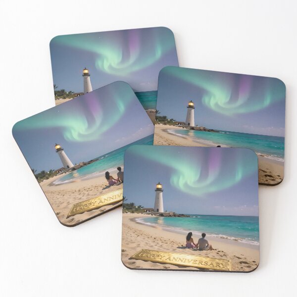 Item preview, Happy Anniversary – Tropical Beach Romance designed and sold by Nomad-Maynard.