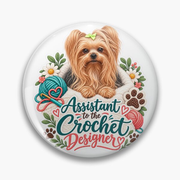 Item preview, Assistant to the Crochet Designer Yorkie Design immediately designed and sold by SASS-Crochet.