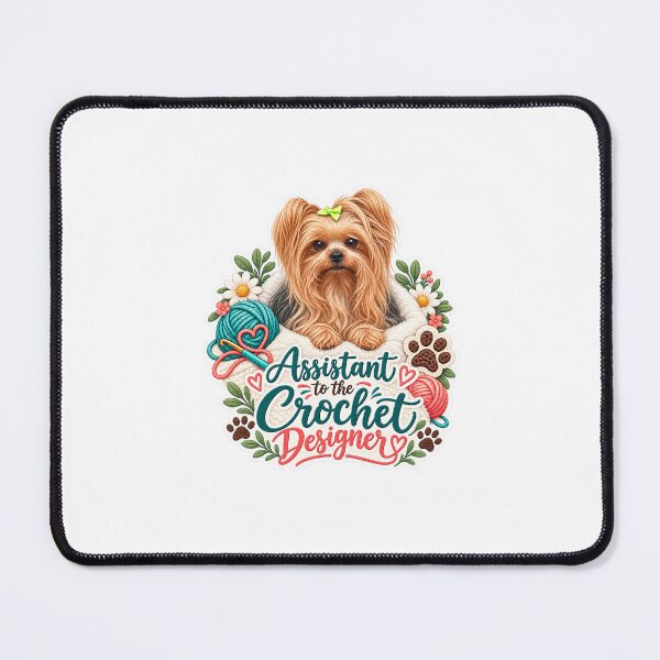 Item preview, Assistant to the Crochet Designer Yorkie Design immediately designed and sold by SASS-Crochet.