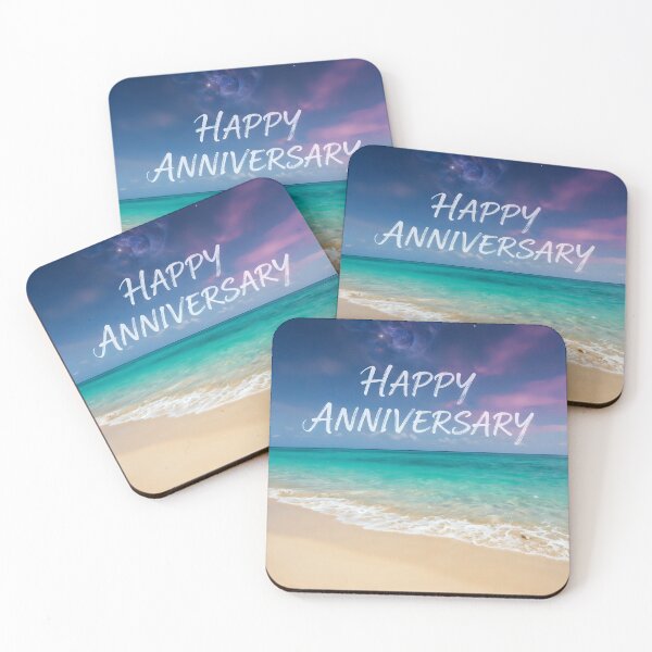 Item preview, Happy Anniversary – Tropical Beach Romance designed and sold by Nomad-Maynard.