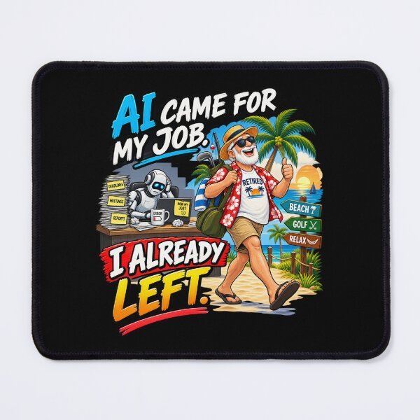 Item preview, AI CAME FOR MY JOB. I ALREADY LEFT. designed and sold by signshirtz.
