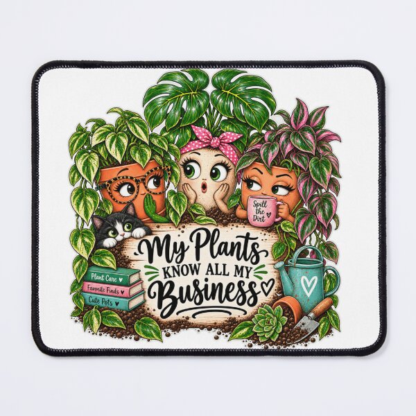 Item preview, My Plants Know All My Business – Funny Plant Lover Design designed and sold by CottageGardenCo.