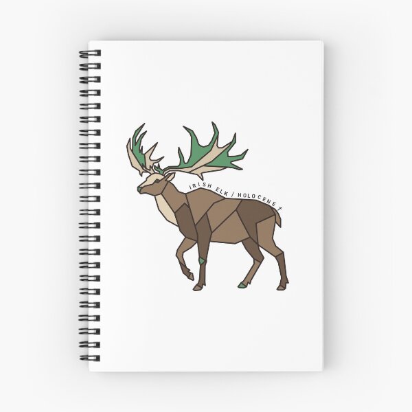 Item preview, Geometric Irish Elk - Moss Green Accent designed and sold by AnimalsKnowAll.