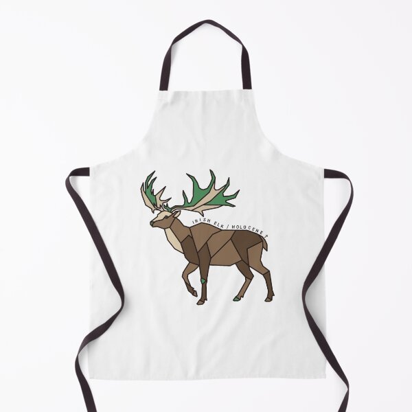 Item preview, Geometric Irish Elk - Moss Green Accent designed and sold by AnimalsKnowAll.